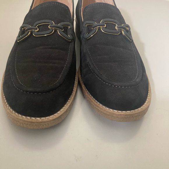 PAUL GREEN Woman’s Black Suede Loafers with Chain Detail EUR 40 - Picture 7 of 9